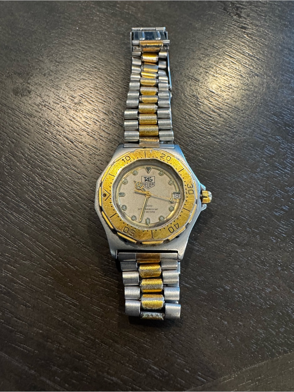 "TAG Heuer Two-Tone Professional 3000 934.206 200 Meters 38MM